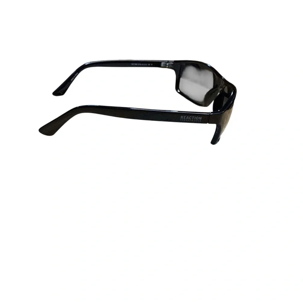 Kenneth Cole Reaction Glossy Black Sunglasses KC1384 Sport Golf Unisex